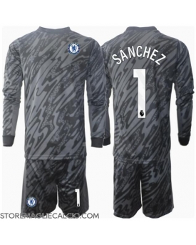 Chelsea Robert Sanchez #1 Portiere Maglia Gara Trasferta Repliche 2024-25 Bambino Maniche Lunghe
